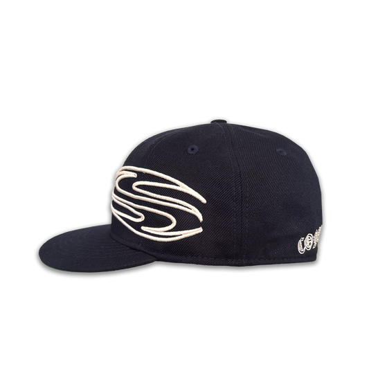 "THE S" BLUE NAVY FITTED CAP
