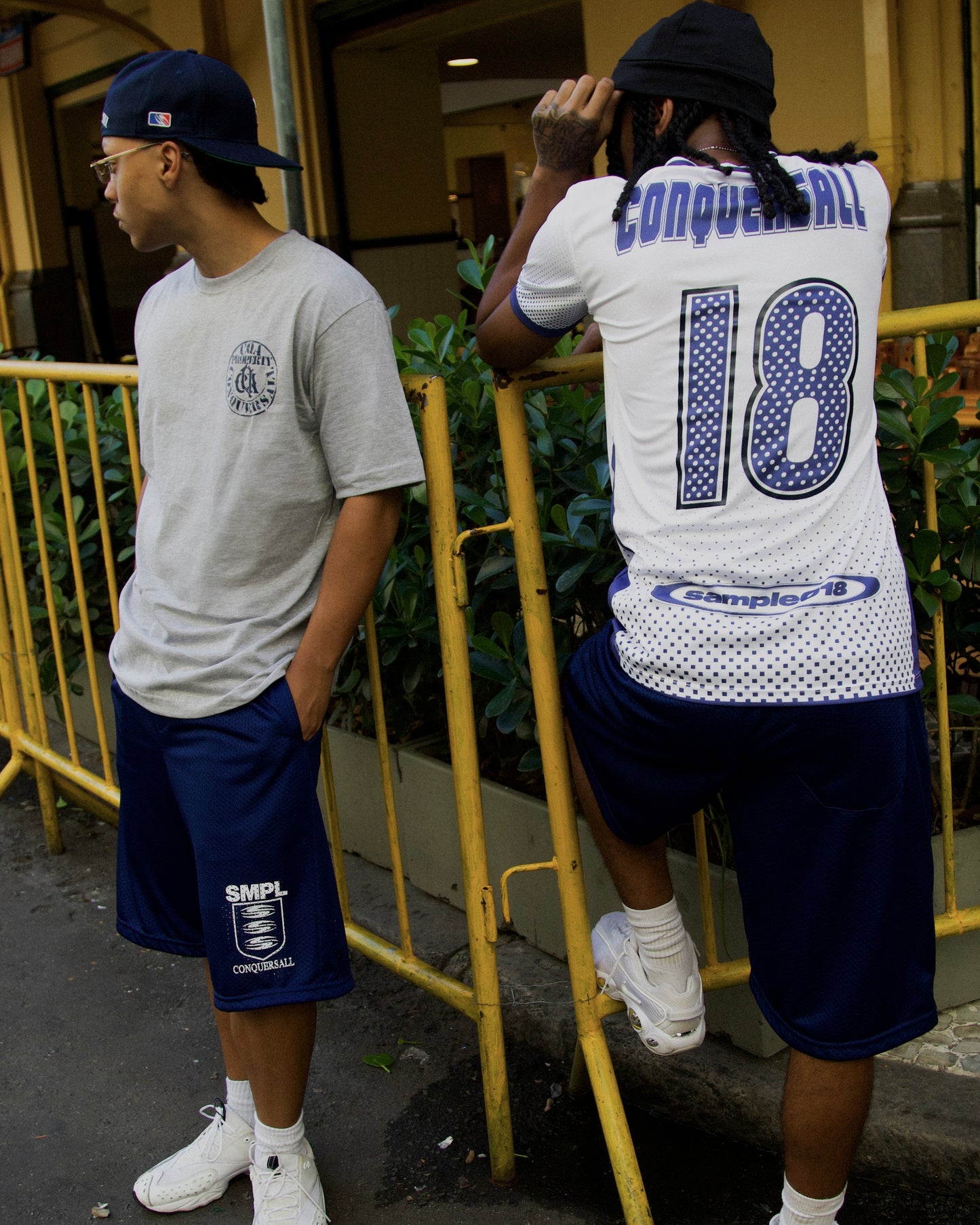"3S" BLUE NAVY MESH SHORTS
