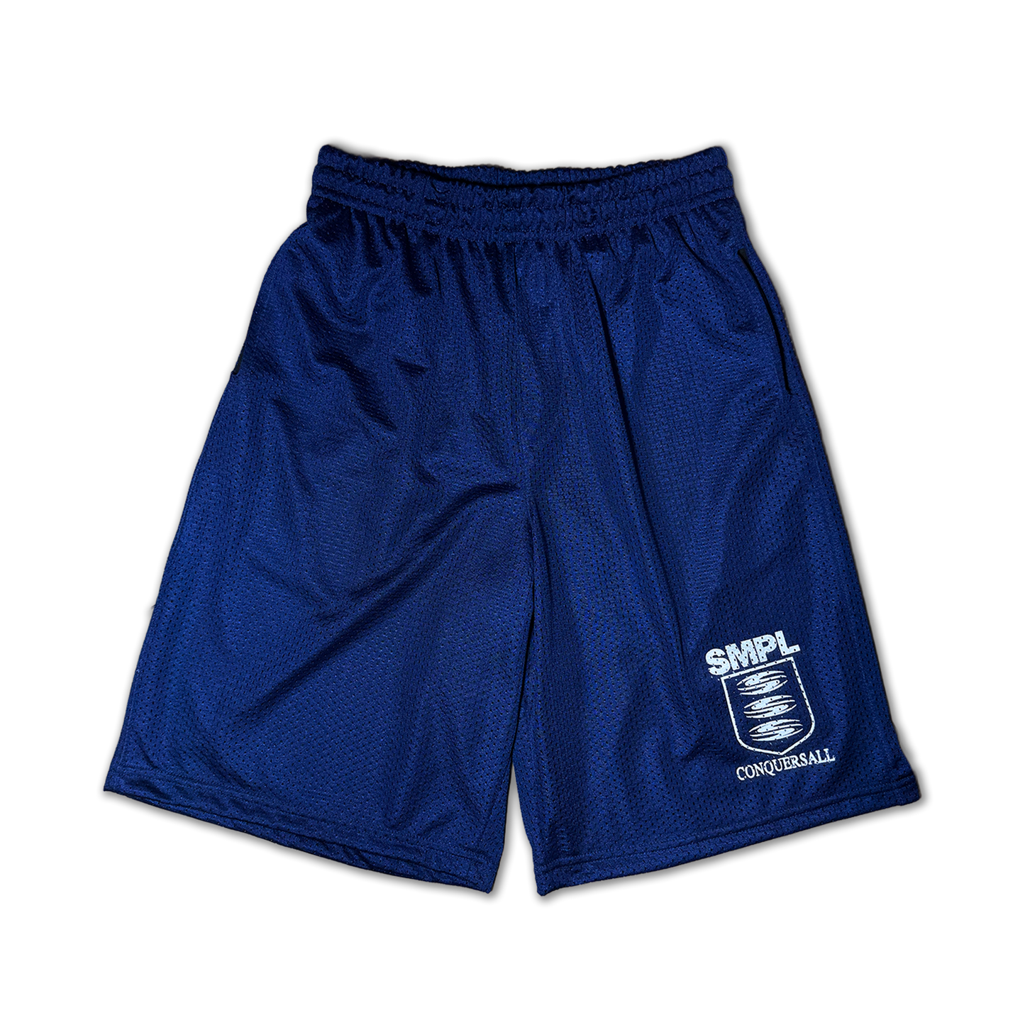 "3S" BLUE NAVY MESH SHORTS