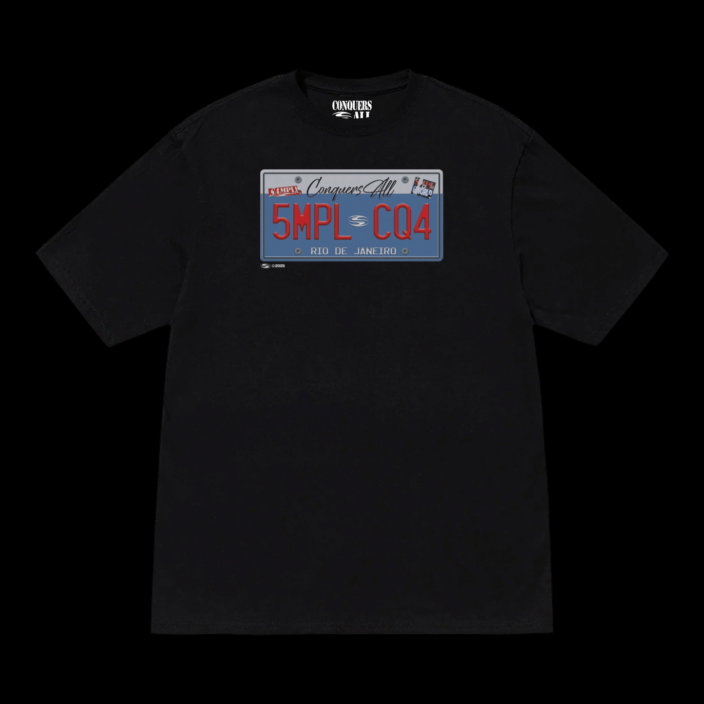 "CAR PLATE" TEE
